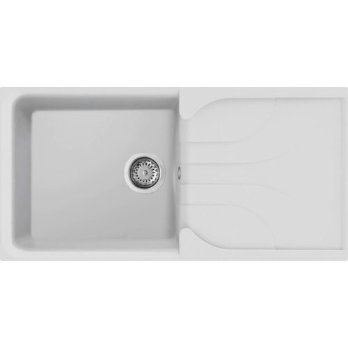 Νεροχύτης κουζίνας EGO 480 Bianco 68 ELLECI 100x50cm 8032861059998 LGE48068