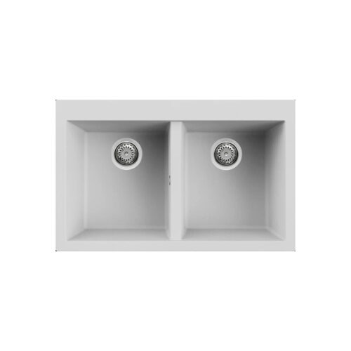 Νεροχύτης κουζίνας QUADRA 350 Bianco 68 ELLECI 79x50cm 8032861044840 LGQ35068