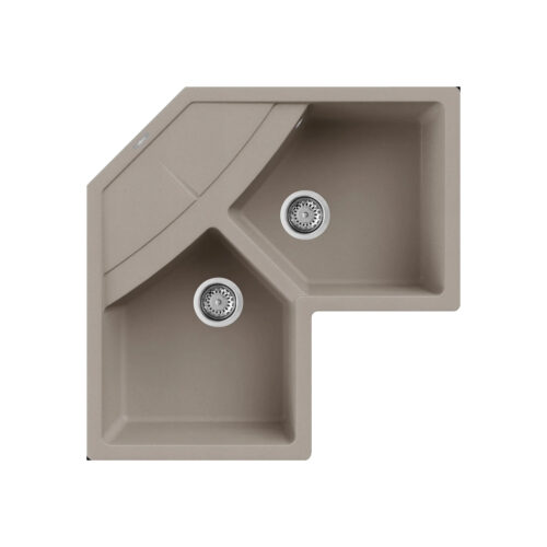 Νεροχύτης κουζίνας UNICO Corner Tortora 43 ELLECI 83x83cm 8031873069926 LGUCOR43