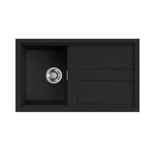 Νεροχύτης κουζίνας BEST 400 Black 86 ELLECI 86x51cm 8031873020057 LKB40086