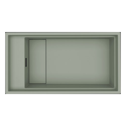 Νεροχύτης κουζίνας DIALOGO 360 Sage Green 82 ELLECI 86x46cm 8032557029540 LKD36082BKM
