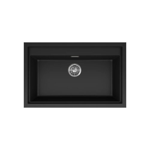 Νεροχύτης κουζίνας SINTESI 130 Black 86 ELLECI 79x50cm 8032557028826 LKS13086