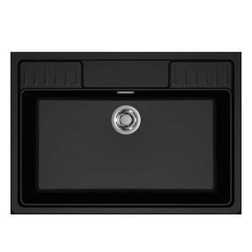 Νεροχύτης κουζίνας SPAZIO 900 Black 86 ELLECI 90x63