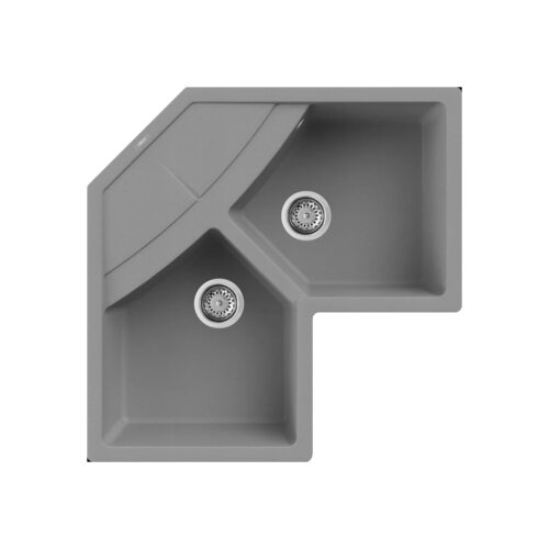 Νεροχύτης κουζίνας UNICO Corner Titanium 73 ELLECI 83x83cm 8031873117696 LMUCOR73