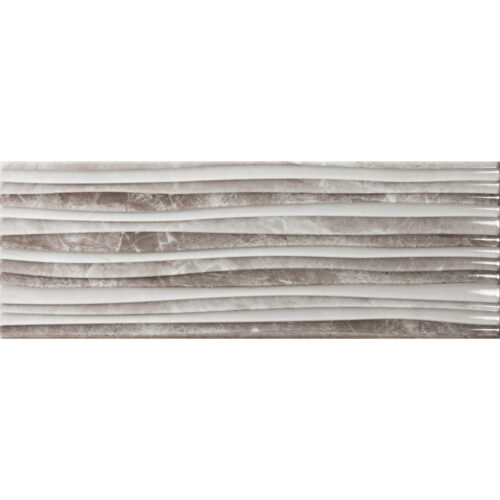 Πλακάκι LOUVRE Décor Gris Wave Rlv KARAG 25x70cm 5206836073378 LOUDW2570