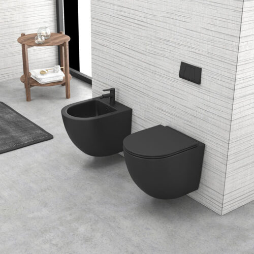 Μπιντέ αναρτώμενο MILOS LT 046F Black Matt KARAG 5206836053370 LT046F-MB