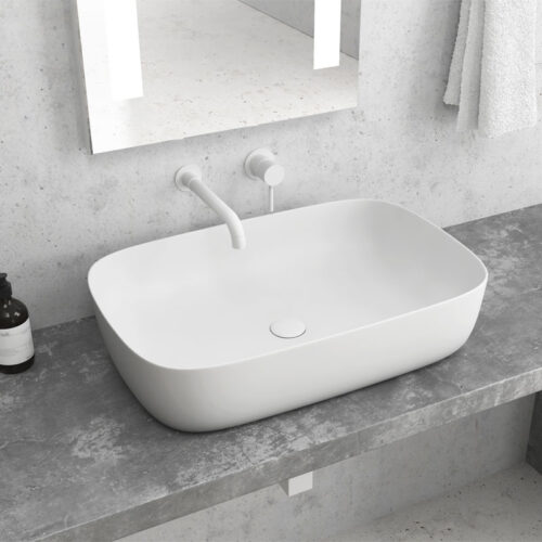 Νιπτήρας επικαθήμενος White Matt LT 2143-PMW KARAG 60x39x14