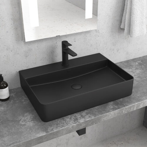 Νιπτήρας επικαθήμενος Black Matt LT 2173-SMB KARAG 50x42x12cm 5206836011646 LT2173-SMB
