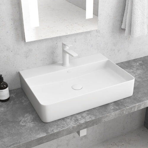 Νιπτήρας επικαθήμενος White Matt LT 2173-SMW KARAG 50x42x12cm 5206836049533 LT2173-SMW