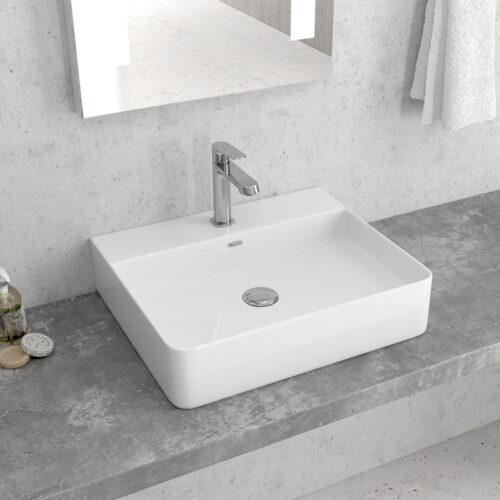 Νιπτήρας επικαθήμενος LT 2173-S KARAG 50x42x12cm 5206836561417 LT2173-S