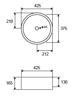 Νιπτήρας επικαθήμενος LT 3070 KARAG 42,5x42,5x16,5cm 4 LT3070 Νιπτήρας επικαθήμενος LT 3070 KARAG 42,5x42,5x16,5cm 5206836100838 LT3070