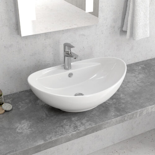 Νιπτήρας επικαθήμενος LT 3073 KARAG 59x39x21cm 5206836100852 LT3073