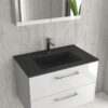 Νιπτήρας επίπλου μαύρος ματ LT 7506 KARAG 76x47x18cm 5206836053417 LT7506-75MB