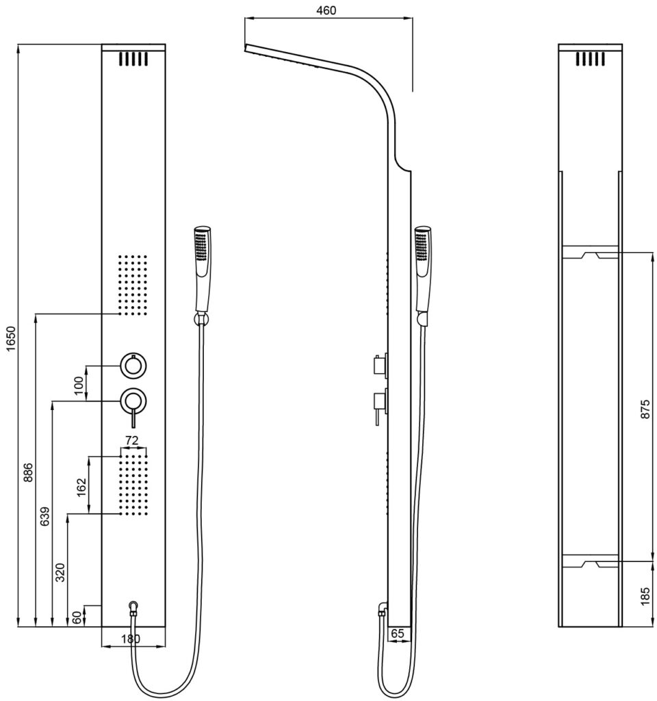 Στήλη υδρομασάζ ELEA N9901 KARAG 4 N9901 Στήλη υδρομασάζ ELEA N9901 KARAG 5206836532219 N9901