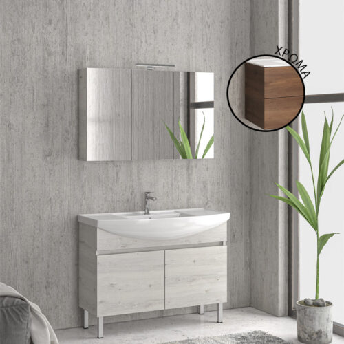 Βάση με δύο πόρτες Brown 8702 NEW BIANNA 100 KARAG 98x35x63cm 5206836630106 NBIA1008702
