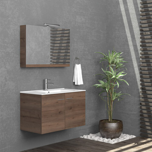 Βάση με δύο πόρτες Brown 8702 NEW BITOLA 90 KARAG 89x45x55cm 5206836046600 NBITB908702