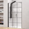 Καμπίνα από τοίχο σε τοίχο με frame κρύσταλλο NERO 5 PORTA Black KARAG 104x200cm (30cm σταθερό) 5206836059129 NE5P10430
