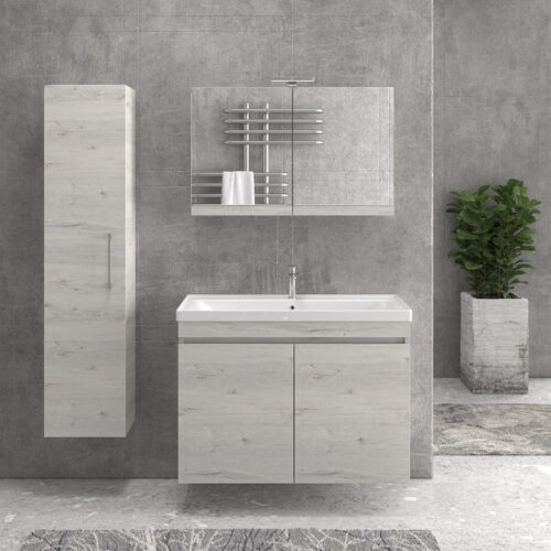 Στήλη αναρτώμενη με πόμολο Ice Oak 8902 NEW ELSA KARAG 35x27x160cm 5206836612522 NELSC8902