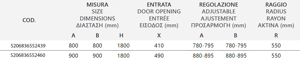Καμπίνα ημικυκλική με σεριγραφάτο κρύσταλλο NEW FLORA 200 Cromo KARAG 180cm 5 NEW FLORA 200 CROMO SER Καμπίνα ημικυκλική με σεριγραφάτο κρύσταλλο NEW FLORA 200 Cromo KARAG 180cm 5206836615172 NFLS200