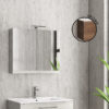 Καθρέπτης ανοιγόμενος με δύο πόρτες Brown 8702 Collection:NEW KARAG 75x13x60cm 5206836046686 NMI758702