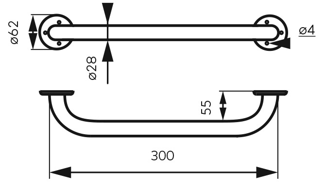 R6630.11 Χειρολαβή METALIA R6630.11 FERRO 8590309119265 R6630.11