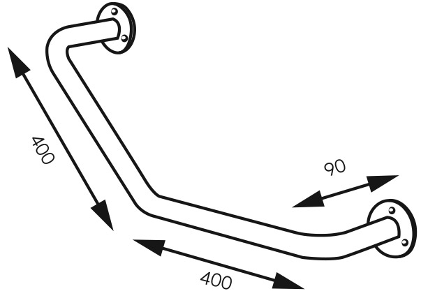 R66404.44 Χειρολαβή METALIA R66404.44 FERRO 8590309119449 R66404.44