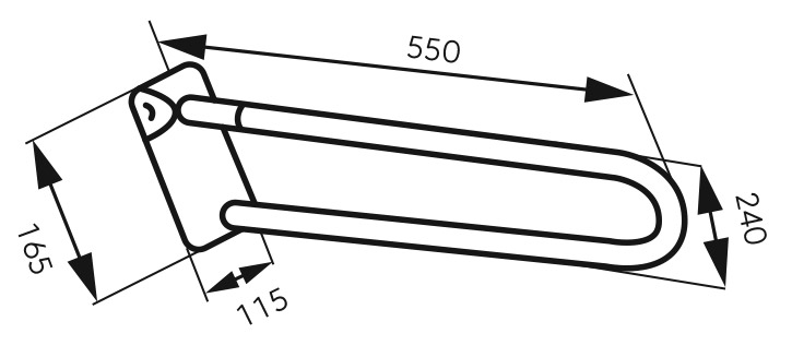 R6655.11 Χειρολαβή METALIA R66550.11 FERRO 8590309119357 R66550.11