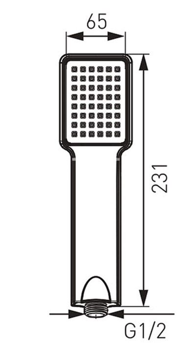 S110 Τηλέφωνο ντους QUADRO S110 FERRO 5901095627781 S110