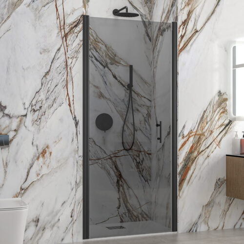 Καμπίνα από τοίχο σε τοίχο με fume κρύσταλλο S 28 ALTO PORTA Black KARAG 80x200cm 5206836662572 S28P80-NF