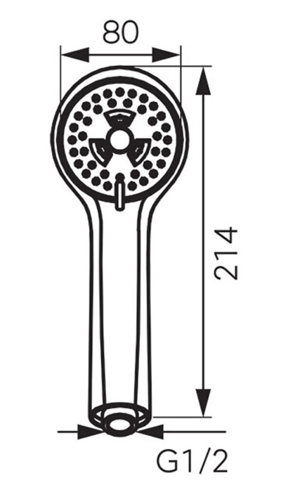 S300 Τηλέφωνο ντους SOLE S300 FERRO 5901095628573 S300