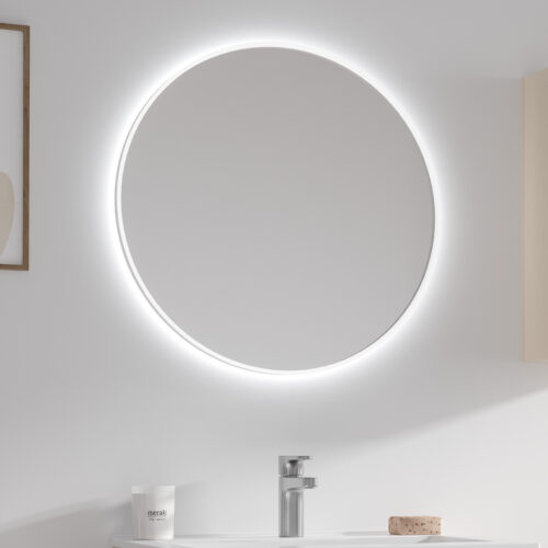 Καθρέπτης με κρυφό φωτισμό SHARON White KARAG Ø80cm 5907546869601 SHARON80-W