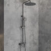 Μπαταρία σταθερού ντους με ρουξούνι LEA Gun Metal SO073A KARAG 5206836686684 SO073C-GM