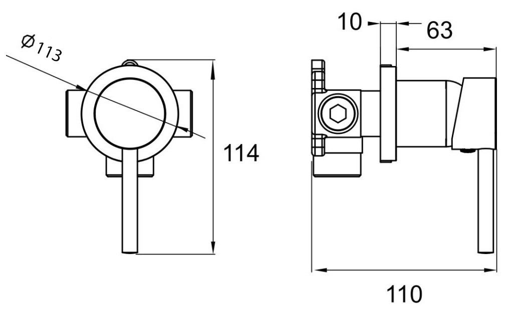 SO51021 Μίκτης ντους μονός ARTEMIS Nero SO51021 KARAG 5206836616940 SO51021-N