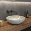 Νιπτήρας επικαθήμενος πέτρινος SORA Cream KARAG Ø40x12cm 5206836064918 SORA-CR