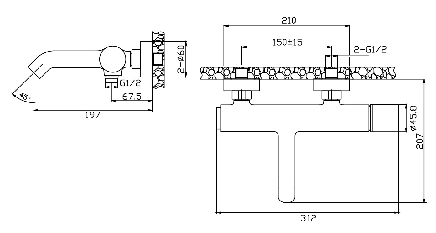 SXEDIO 24603 594BDA edit 244 Μπαταρία λουτρού JOAN Marmo Nero 24603-425A-MN KARAG 5206836669922 24603-425A-MN