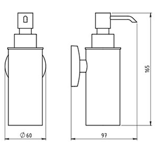SXEDIO 6177.0 Δοχείο υγρού σαπουνιού METALIA 6177.0 FERRO 8590309116172 6177.0