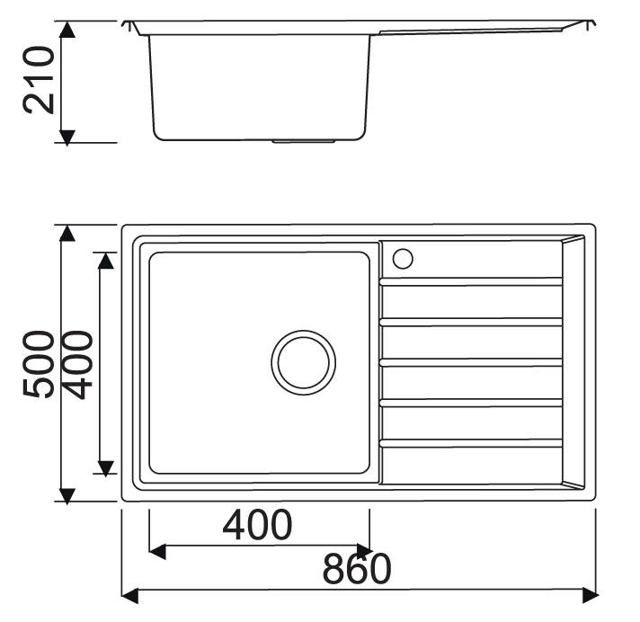 Νεροχύτης κουζίνας BL 654 KARAG 86x50cm 4 SXEDIO BL 654 Νεροχύτης κουζίνας BL 654 KARAG 86x50cm 5206836574462 BL654