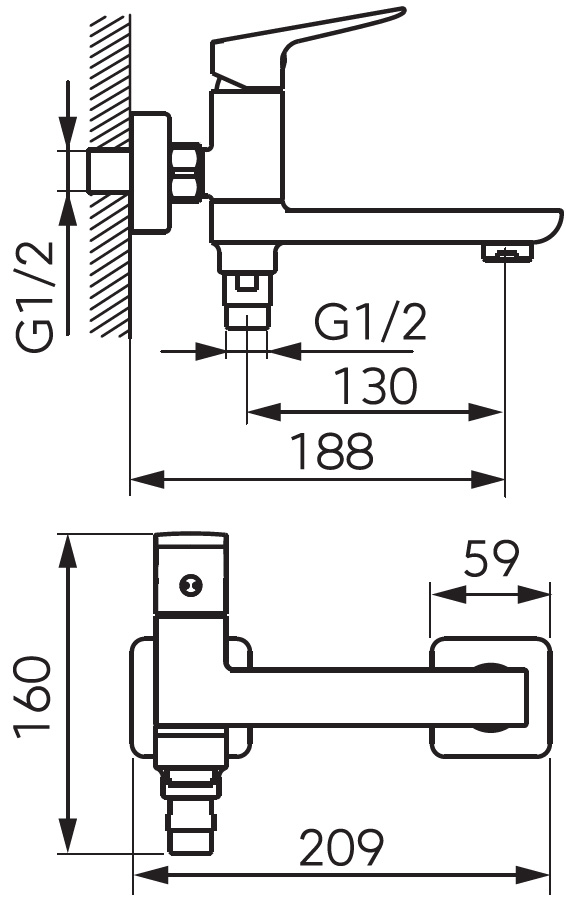SXEDIO BVI1RVL Μπαταρία λουτρού VITTO Cromo BVI1RVL FERRO 5903738225743 BVI1RVL