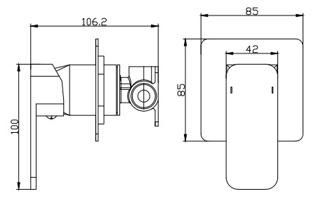 SXEDIO FV11Q299 drawing edit 965 Μίκτης ντους μονός DELOS Cromo FV11Q299-2CP KARAG 5206836680637 FV11Q299-CP