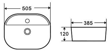 Νιπτήρας επικαθήμενος LT 2202 KARAG 50,5x38,5x12cm 4 SXEDIO LT Νιπτήρας επικαθήμενος LT 2202 KARAG 50,5x38,5x12cm 5206836658773 LT2202
