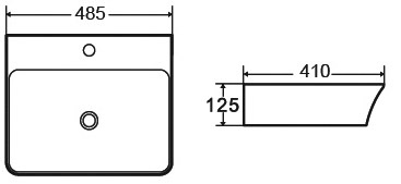 Νιπτήρας επικαθήμενος LT 2258 KARAG 48,5x41x12,5cm 4 SXEDIO LT Νιπτήρας επικαθήμενος LT 2258 KARAG 48,5x41x12,5cm 5206836658742 LT2258