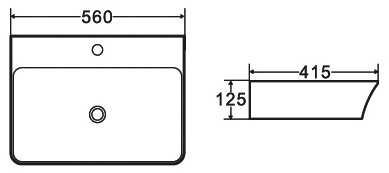 Νιπτήρας επικαθήμενος LT 2259 KARAG 56x41,5x12,5cm 4 SXEDIO LT Νιπτήρας επικαθήμενος LT 2259 KARAG 56x41,5x12,5cm 5206836658759 LT2259