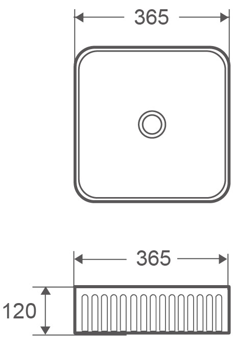 Νιπτήρας επικαθήμενος LT 2286 KARAG 36,5x36,5x12cm 4 SXEDIO LT 2286 1242 Νιπτήρας επικαθήμενος LT 2286 KARAG 36,5x36,5x12cm 5206836658827 LT2286