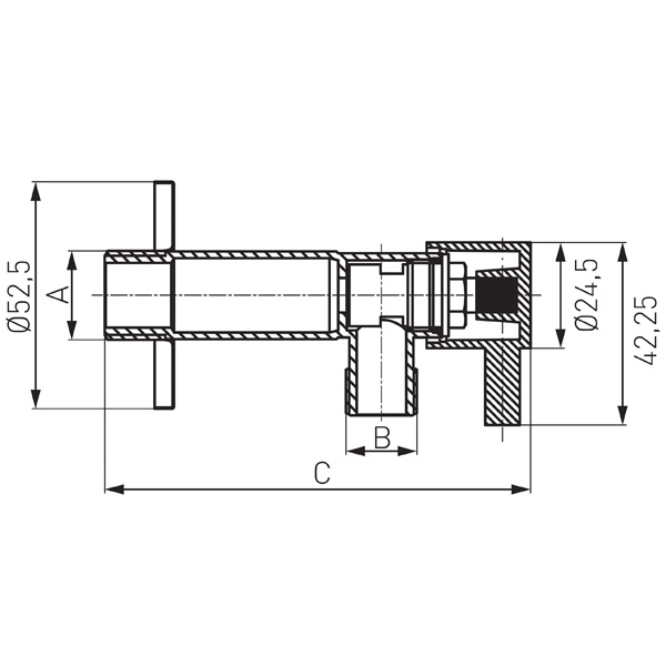 SXEDIO Z1238C Γωνιακός διακόπτης ροής Z1238C FERRO 1/2x3/8" 5901095647659 Z1238C