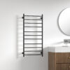 Ηλεκτρικό θερμαντικό σώμα μπάνιου Black Matt TRUMPET KARAG 100x48x10cm 110W 5206836689043 T30-MB