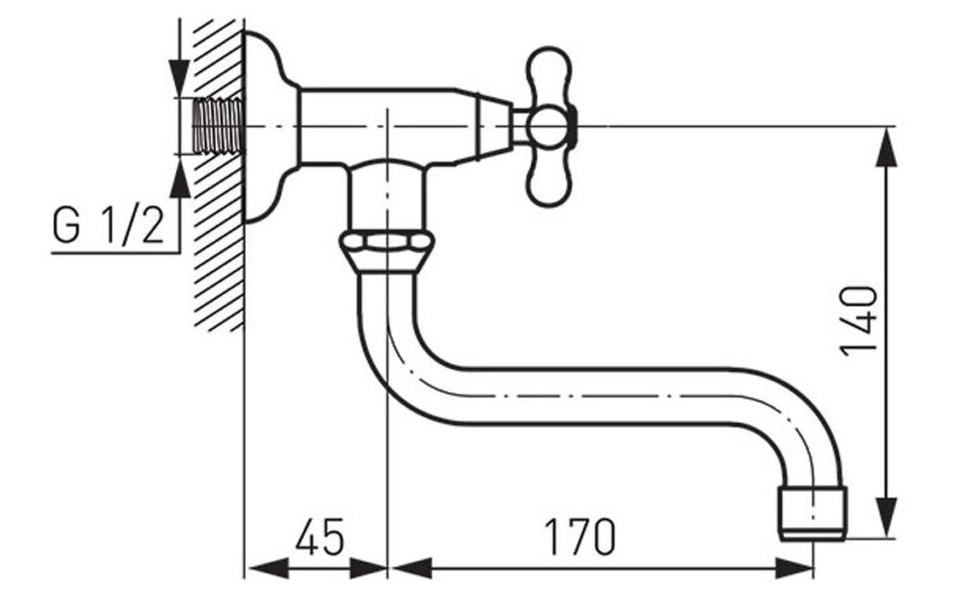Z40 Μπαταρία κουζίνας εντοιχισμού μονή RETRO Z40 FERRO 5901095608438 Z40