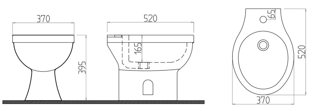 b2705 sxedio jpg Μπιντέ δαπέδου ARKA 2705 KARAG 5206836037073 ARKA2705-NP