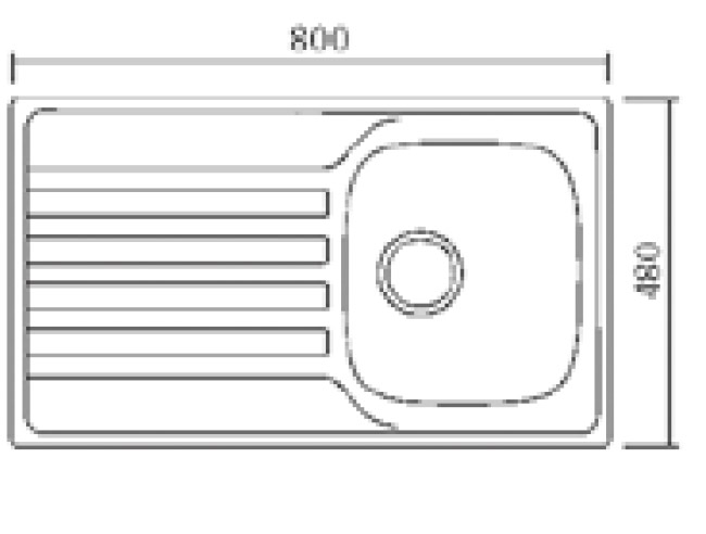 Νεροχύτης κουζίνας E 51 KARAG 80x48x16cm 4 bl834 Νεροχύτης κουζίνας E 51 KARAG 80x48x16cm 5206836570235 BL834
