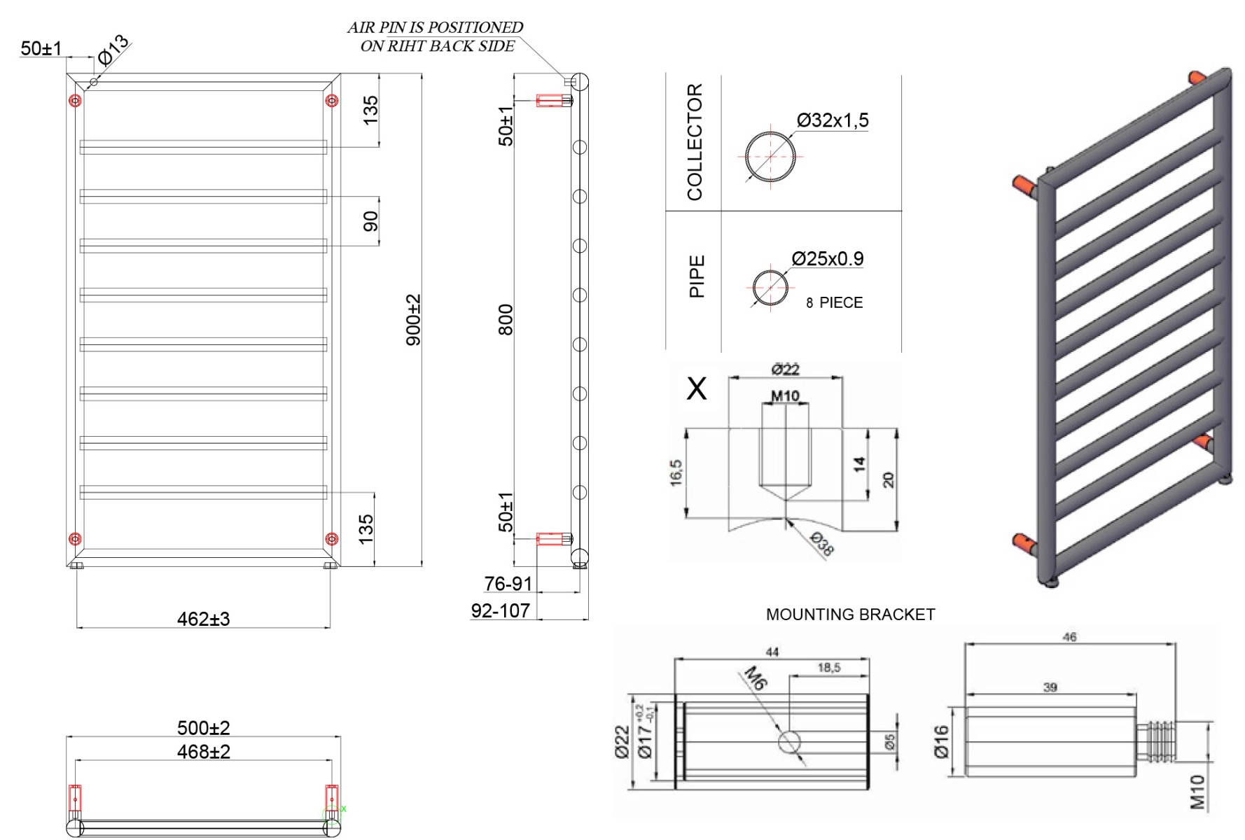 Θερμαντικό σώμα μπάνιου Χρωμέ DESIGN 7 900 KARAG 10,7x50x90cm 4 design 7 900 Θερμαντικό σώμα μπάνιου Χρωμέ DESIGN 7 900 KARAG 10,7x50x90cm 5206836063034 DESIGN7-900-C
