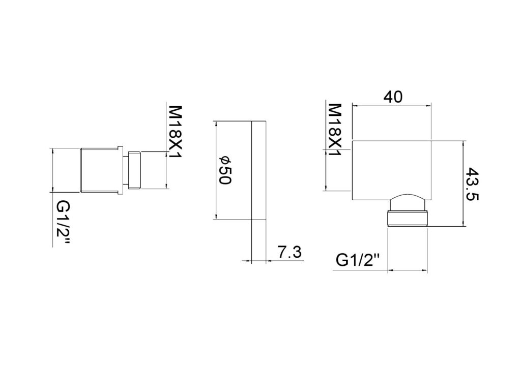 kr f02 Παροχή σπιράλ ντους Μαύρη KR-F02 PRAXIS KARAG 5206836014159 KRF02